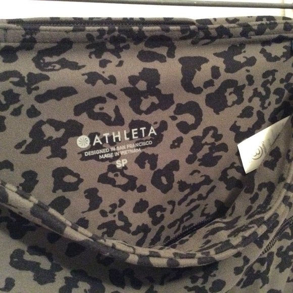 Athleta Leggings SP Gray Black Animal Print - Picture 8 of 8